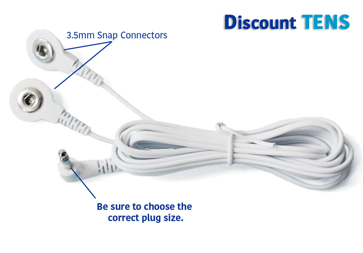 TENS 7000 Lead Wires - TENS Unit Lead Wires For Electrodes - 5