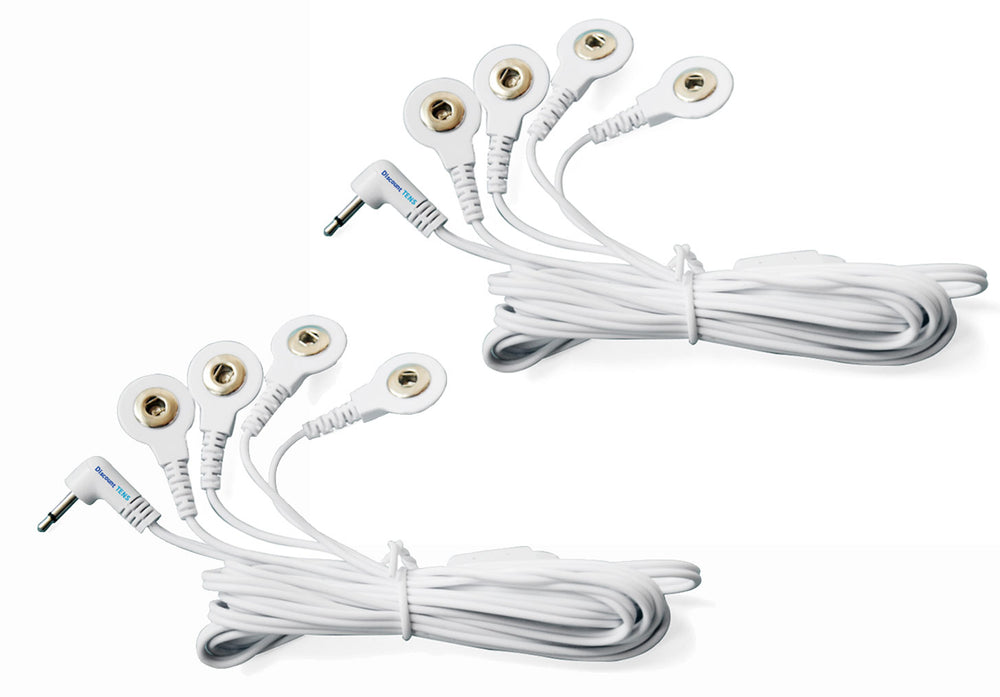 Port Doubler - TENS Electrode Lead Wire - Four Snap Connectors