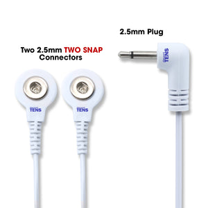 
                  
                    TENS Lead Wires - Two 3.5mm Snap Connectors
                  
                