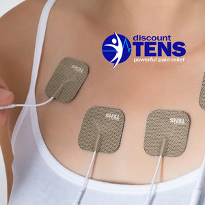 TENS Electrodes Compatible with Compex TENS units - 8 Premium 2x2  Replacement Pads for Compex TENS Units - Discount TENS Brand 