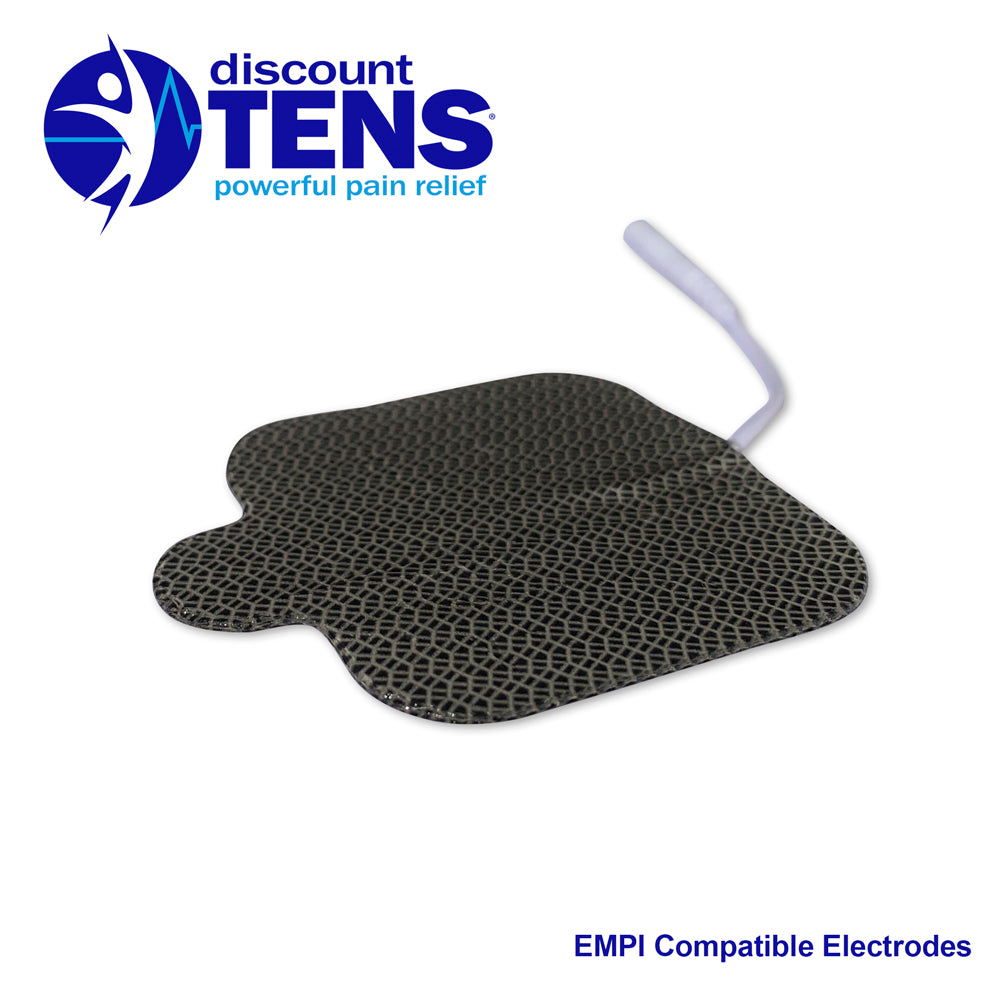 Discount TENS, EMPI Compatible TENS Electrodes, 8 Premium Replacement Pads  for EMPI TENS Units. (2 inch x 2 inch)