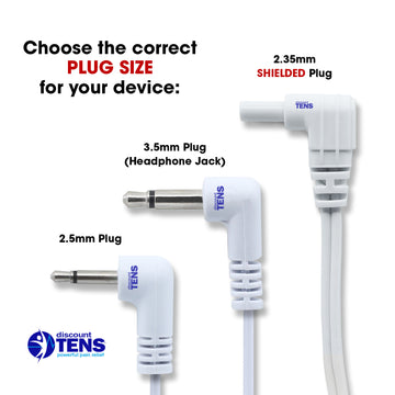 2 Ear Clip Electrodes To 2mm Female Pigtail Adapter – For TENS Massager Units