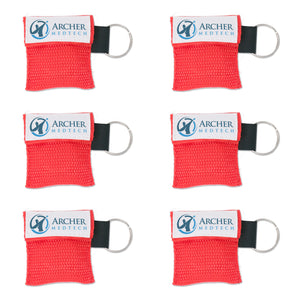 
                  
                    CPR Masks for Pocket or Key chain, CPR Emergency Face Shield with One-way Valve Breathing Barrier for First Aid or AED Training
                  
                