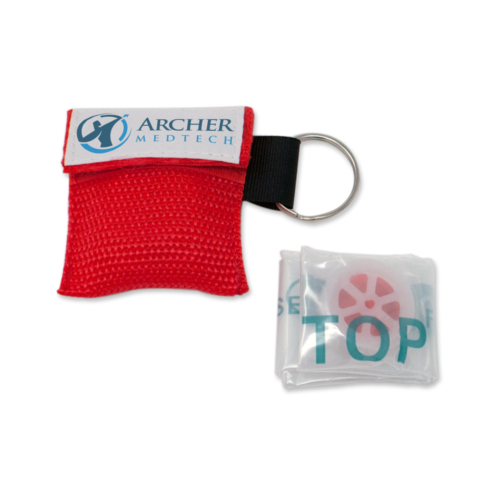 CPR Mask for Pocket or Key chain, CPR Emergency Face Shield with One-w ...