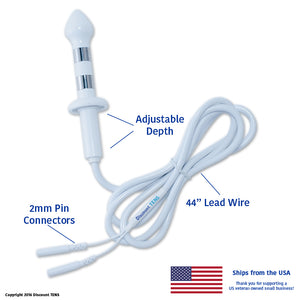 Adjustable Anal Probe Electrode for TENS - EMS - E-Stim Devices - A1 Discount TENS Adjustable Anal Probe Electrode for TENS - EMS - E-Stim Devices - A1 Discount TENS